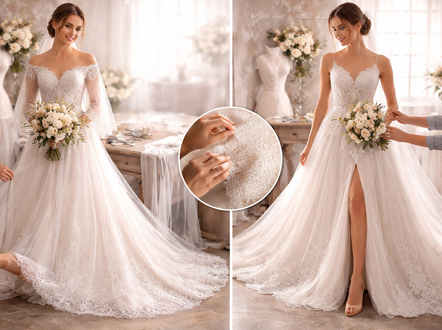 Transformación de vestido de novia