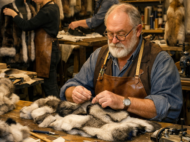 Arreglos de jersey y chaleco de piel